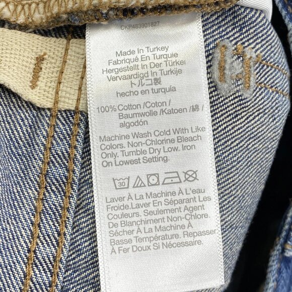 Madewell Women’s The Dean Easy Straight Crop Jeans Size 26 Labette Wash Blue — - Picture 4 of 11